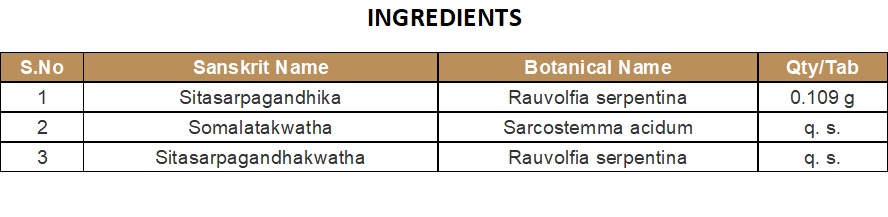 RASAKRIYA (COLLYRIUM) | KOTTAKKAL | SARPAGANDHADI GULIKA (100 Nos)