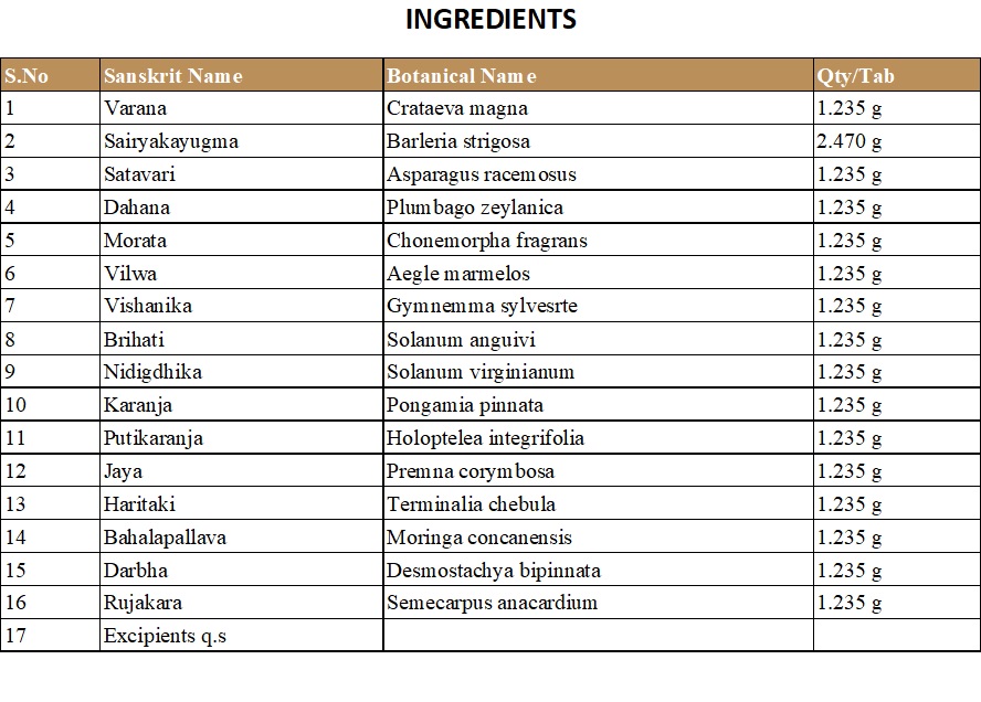 KASHYAM TABLET | KOTTAKKAL | VARANADI KWATHAM (TABLET) (100 NOS)