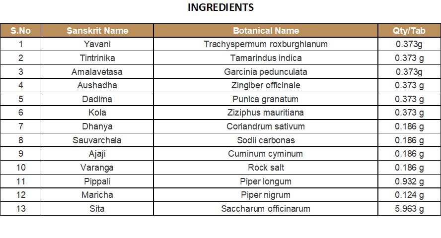 CHURNA (POWDER) | KOTTAKKAL | YAVANYADI CHURNAM (10 GM)