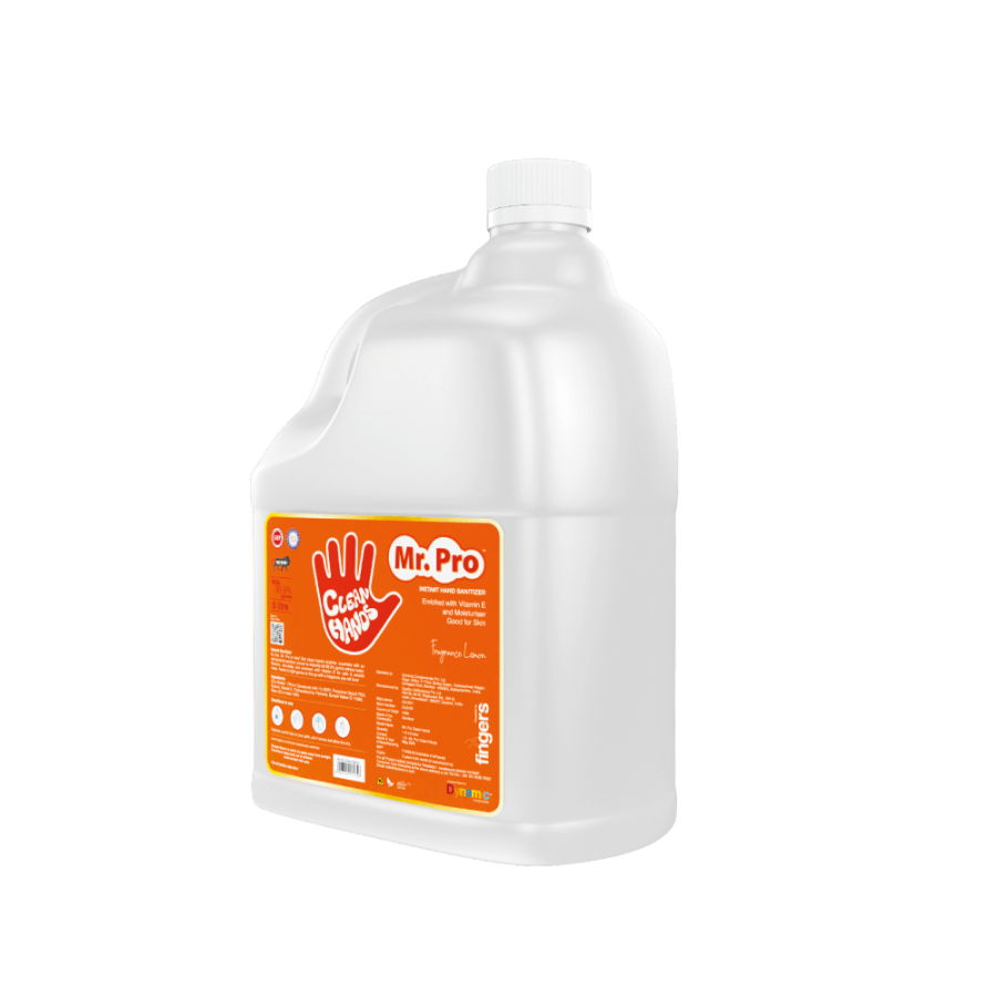 HAND SANITIZER | FINGERS | MR. PRO CLEAN HANDS INSTANT HANDS SANITIZER (5 LITRE)
